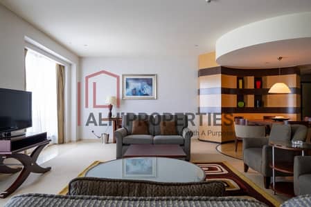 شقة فندقية 3 غرف نوم للايجار في شارع الشيخ زايد، دبي - شقة فندقية في فندق شنغريلا،شارع الشيخ زايد 3 غرف 275000 درهم - 9016234