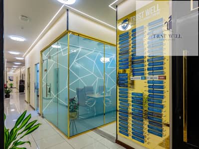 Office for Rent in Al Markaziya, Abu Dhabi - Hallway (53). jpg