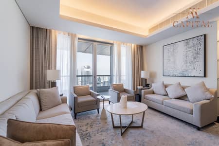 2 Bedroom Apartment for Rent in Downtown Dubai, Dubai - Study Room | Biggest Layout | Full Burj View