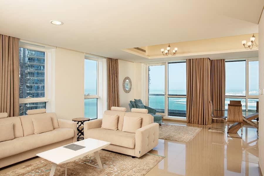 位于迪拜码头，阿尔达尔大厦 1 卧室的公寓 181000 AED - 3963435