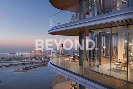 迪拜港， 迪拜 2 卧室单位待售 - 09 Прямой вид на Palm Jumeirah. jpg