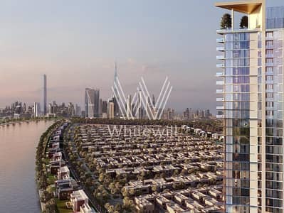 3 Bedroom Apartment for Sale in Sobha Hartland, Dubai - High Floor | Hartland and Downtown Views | Resale