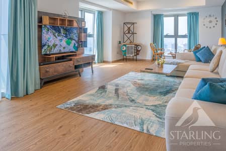 3 Bedroom Apartment for Rent in Dubai Marina, Dubai - Sea View | High Floor | Vacant in May