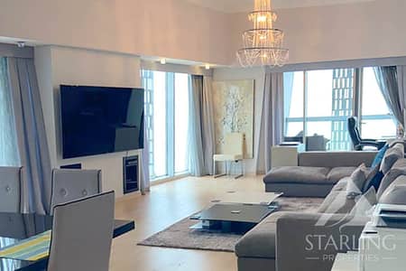 4 Bedroom Flat for Rent in Dubai Marina, Dubai - Sea View | High Floor | Well-Maintained