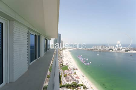 4 Bedroom Flat for Rent in Jumeirah Beach Residence (JBR), Dubai - Full Sea Views | 4 bed plus maids | Secure Today