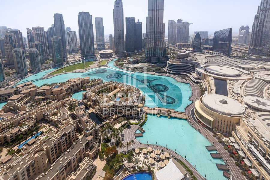 Furnished | Full Burj Khalifa and Fountain Views