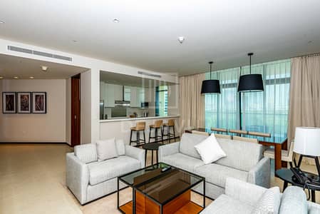 3 Bedroom Apartment for Rent in The Hills, Dubai - Luxurious 3 BR + Maids |Fully Serviced | Low Floor