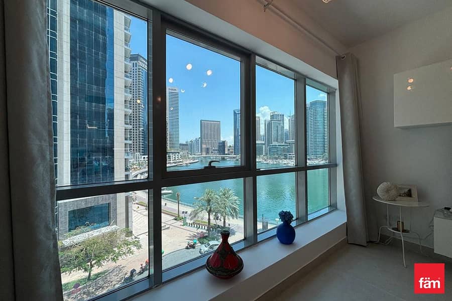 Marina Canal and Dubai Eye Views/ Corner 1BD