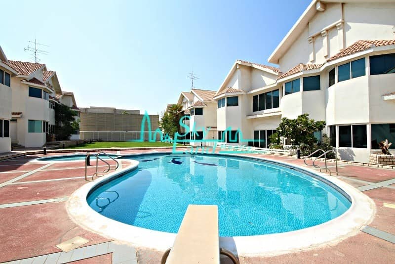 WELL- LIT 4BR+MAID'S VILLA  WITH SHARED POOL