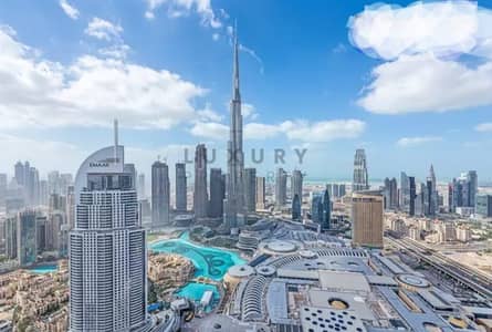 3 Bedroom Flat for Rent in Downtown Dubai, Dubai - Panoramic View | Fully Furnished | High Floor