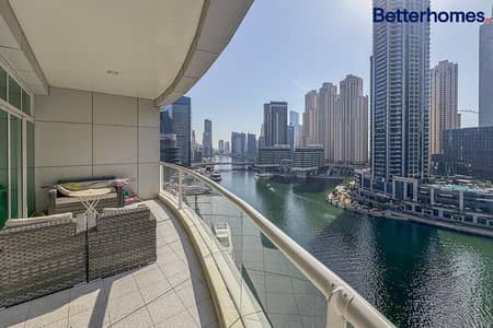 2 Bedroom Flat for Sale in Dubai Marina, Dubai - Full Marina View | Study |Terrace balcony