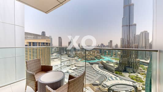 2 Bedroom Apartment for Rent in Downtown Dubai, Dubai - High Floor | Burj Khalifa Views | Vacant Now