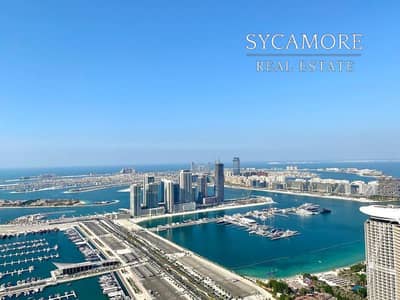 2 Bedroom Apartment for Rent in Dubai Marina, Dubai - Sea View | High Floor | Fully Furnished