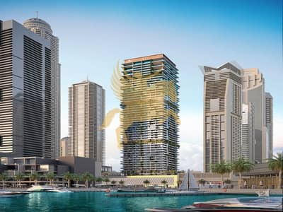 迪拜码头， 迪拜 1 卧室公寓待售 - Render_Kempinski Marina Residences Dubai_Hero Exterior_Day. jpg