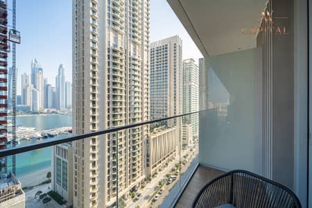 1 Bedroom Flat for Rent in Dubai Harbour, Dubai - Vacant Now| Fully Furnished| Skyline and Sea View