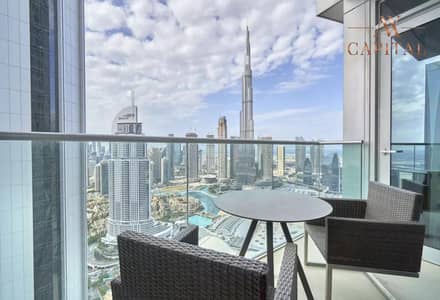 2 Bedroom Apartment for Sale in Downtown Dubai, Dubai - Vacant | High Floor | Full Burj and Fountain view