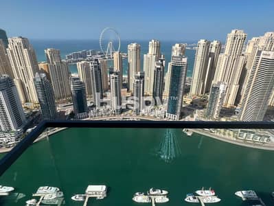 2 Bedroom Flat for Rent in Dubai Marina, Dubai - High Floor | Fully Furnished | Sea View