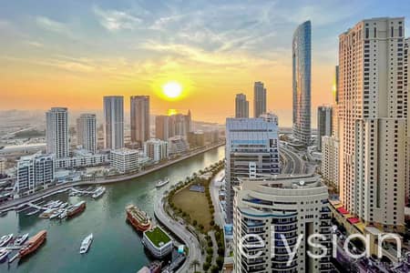 1 Bedroom Apartment for Rent in Dubai Marina, Dubai - Fully Furnished I High Floor I Marina and Sea View