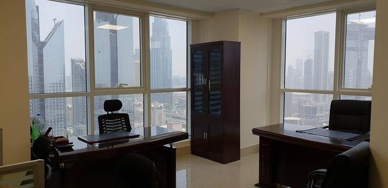 Brand new offices for rent in Sheikh Zayed Road/ Tecom/ DED license/separate Ejar/Free Services