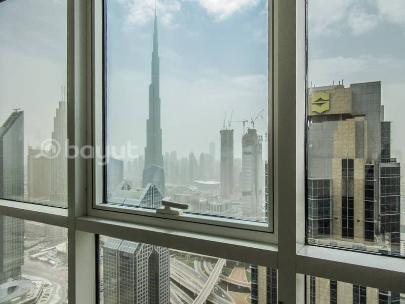 Ramadan Offer, New offices in high floor in Sheikh Zayed Road, Burj Khalifa and sea view,.