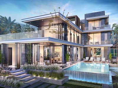 7 Bedroom Villa for Sale in DAMAC Lagoons, Dubai - V-75-Venice rear view_20220512. png