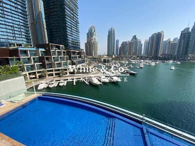 1 Bedroom Apartment for Rent in Dubai Marina, Dubai - Furnished | Sea and Marina View | 1Bed