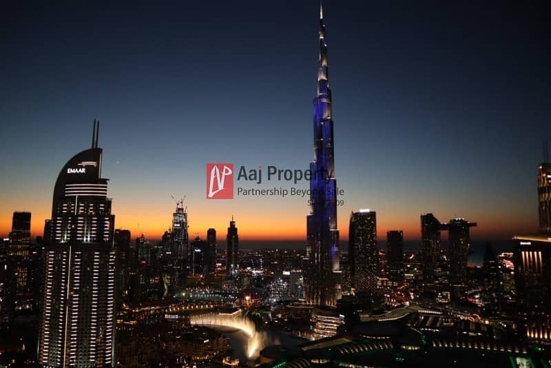 Full Burj LED & Fountain View  | Address Luxury Serviced APT