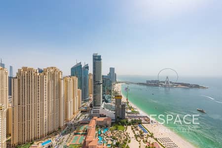 4 Bedroom Flat for Sale in Jumeirah Beach Residence (JBR), Dubai - 3801 Sqft | 4BR | Private Beach Access
