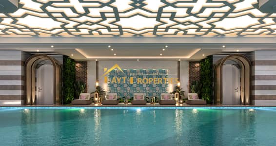 2 Bedroom Apartment for Sale in Al Mamzar, Sharjah - 4-FF - Swimming Pool V04. jpg