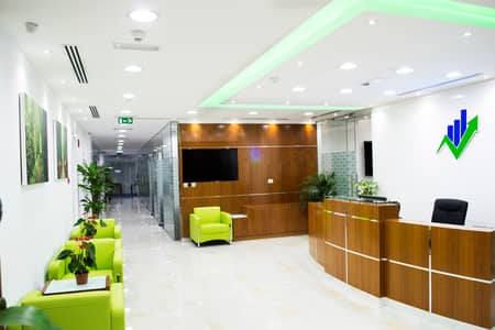 Office for Rent in Business Bay, Dubai - Business bay Reception. jpg