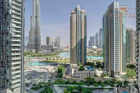 2 Bedroom Apartment for Rent in Downtown Dubai, Dubai - Burj/Fountain Views | Vacant | 2+Study Room