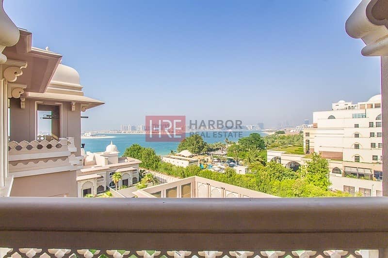 Upgraded|High Floor|2BR+Maid's|Sea View|Must See|