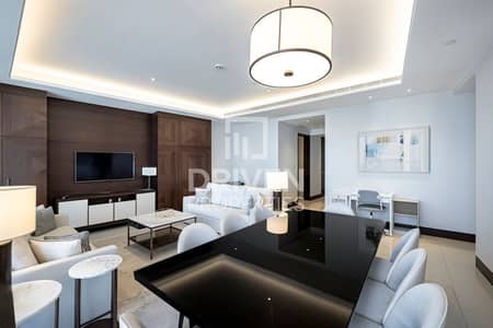 3 Bedroom Flat for Rent in Downtown Dubai, Dubai - Fully Furnished | High Floor | Burj Khalifa View