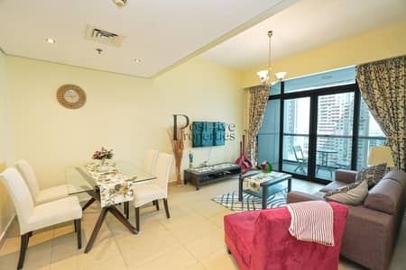 1 Bedroom Flat for Rent in Jumeirah Lake Towers (JLT), Dubai - DEWA and Internet Included | Furnished  | Full Lake View