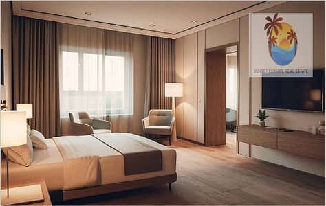 شقة فندقية 2 غرفة نوم للبيع في قرية جميرا الدائرية، دبي - Bed. png