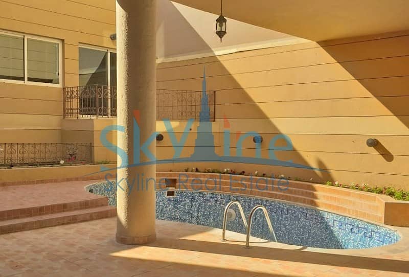 2 Cheques!Vacant 5BR+M+D villa with majlis and Private pool.