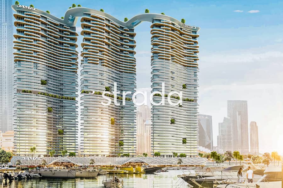 位于迪拜港，卡瓦利达马克海湾综合公寓，DAMAC 海湾大厦 C 座 1 卧室的公寓 4000000 AED - 9037664