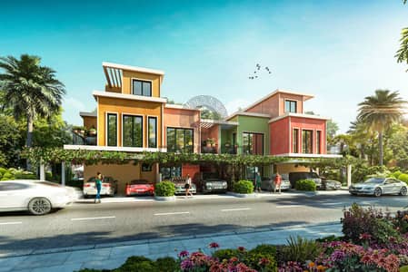 5 Bedroom Townhouse for Sale in DAMAC Lagoons, Dubai - Lagoon Townhouse (5CE-4CM) Portofino - FRONT. jpg