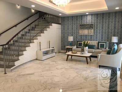 4 Bedroom Townhouse for Rent in Al Furjan, Dubai - Living. . jpeg