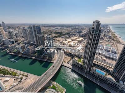 1 Bedroom Flat for Rent in Jumeirah Beach Residence (JBR), Dubai - Marina View | Serviced Apartment | 4 Cheques