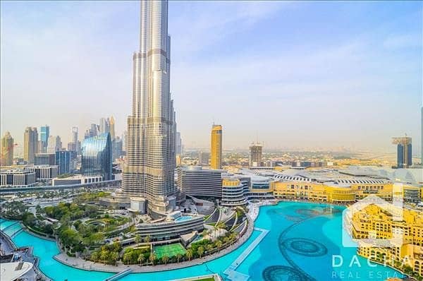 FULL BURJ AND FOUNTAIN VIEW! LUXURY 3BED+M