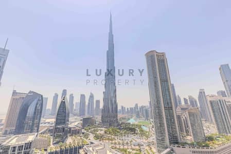 2 Bedroom Apartment for Rent in Downtown Dubai, Dubai - Furnished | Burj Khalifa View | Vacant Now