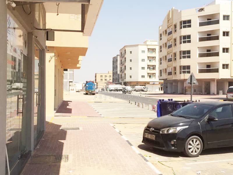 500 Sqft Main Road Facing Shop Ajman Al Jurf Area Corner Location 3 Sided Road Only in22,000 Yearly