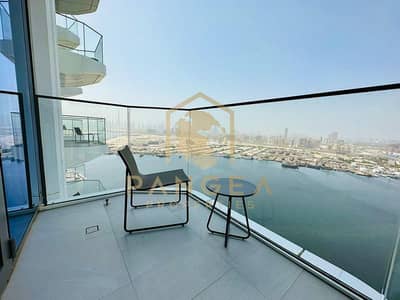 1 Bedroom Hotel Apartment for Rent in Dubai Creek Harbour, Dubai - Serviced Unit | Sea and Burj Khalifa View
