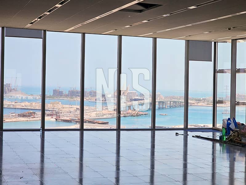 Grade A Tower | Saadiyat View Fitted Office Space in Al Khatem | Half Floor