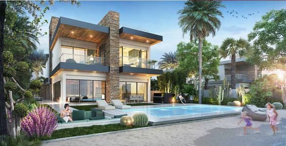 3 Bedroom Townhouse for Sale in DAMAC Lagoons, Dubai - costa rear. JPG
