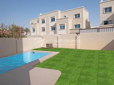 5 Bedroom Villa for Sale in Al Reef, Abu Dhabi - Vacant | Double Row Corner 5BR+Pool | Best Area