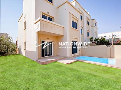 5 Bedroom Villa for Sale in Al Reef, Abu Dhabi - Double Row Corner|5BR+Pool | Best Location|Vacant