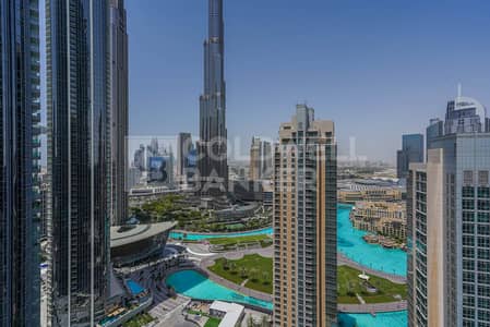 3 Bedroom Flat for Rent in Downtown Dubai, Dubai - Burj Khalifa View | Furnished 3-Bed + Maid | Ready