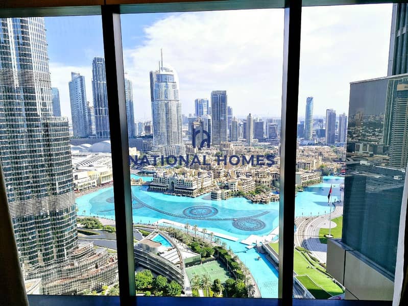 SERVICED | FULL BURJ VIEW | VACANT | 3BR | BALCONY